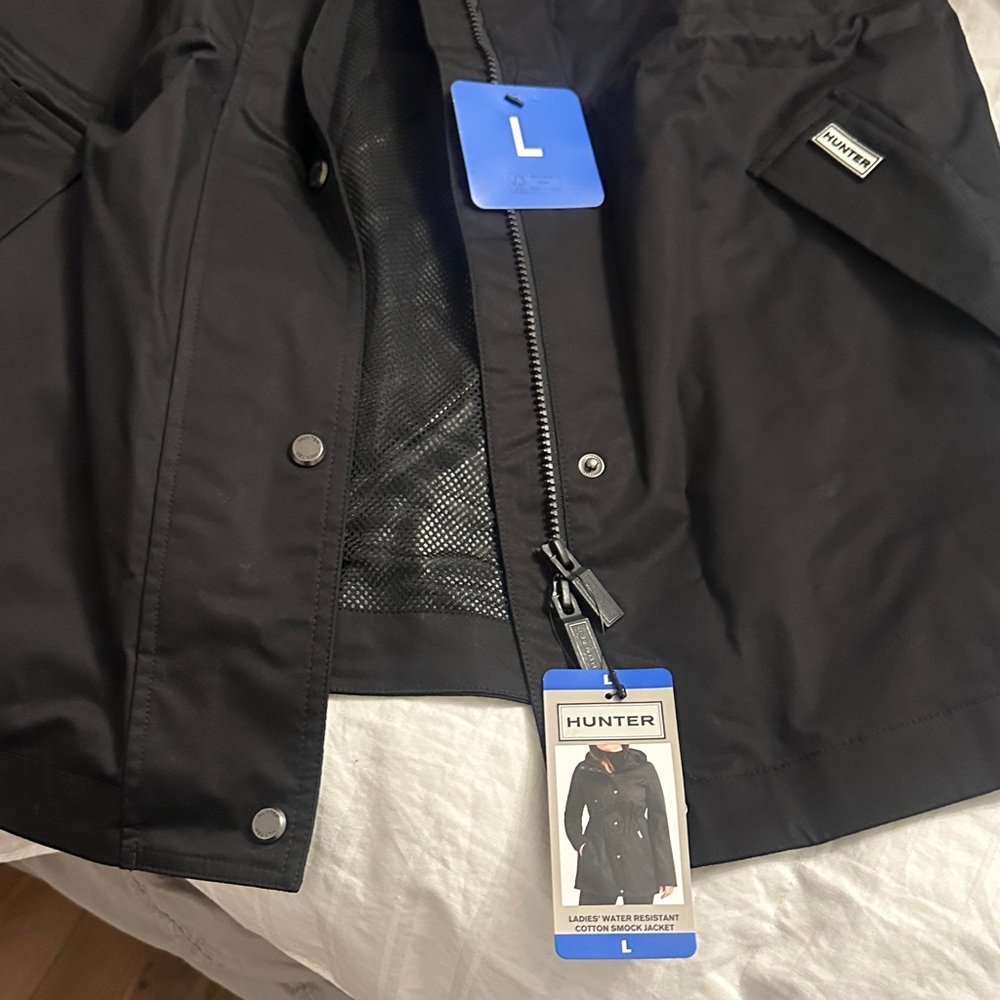Hunter Men's Black Raincoat